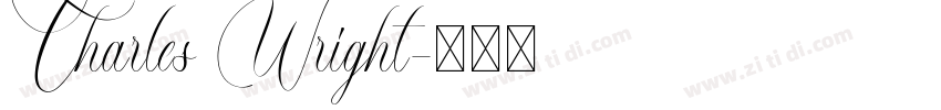 Charles Wright字体转换